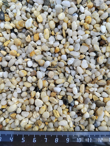 фото Галька крымская жемчужная фр. 3-5 мм. купить в Новокузнецке  в интернет-портале КАМЕНЬ КЛУБ