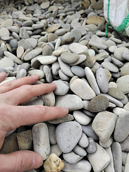 Галька черноморская фр. 40-70 мм.  купить в Новокузнецке фото Камень Клуб