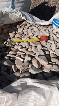 Галька каспийская фр. 40-70 мм.  купить в Новокузнецке фото Камень Клуб