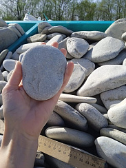 Галька черноморская фр. 100-150 мм.  купить в Новокузнецке фото Камень Клуб