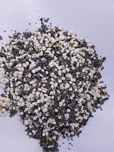 Kamenclub.ru: Мраморная крошка (щебень крошка микс: белый-зеленый-розовый) фр. 5-10 мм  купить в Новокузнецке мрамор белый, зеленый, розовый, разноцветный, молочный декоративная ландшафтная мраморная крошка 9500 руб/т   фото КАМЕНЬ КЛУБ