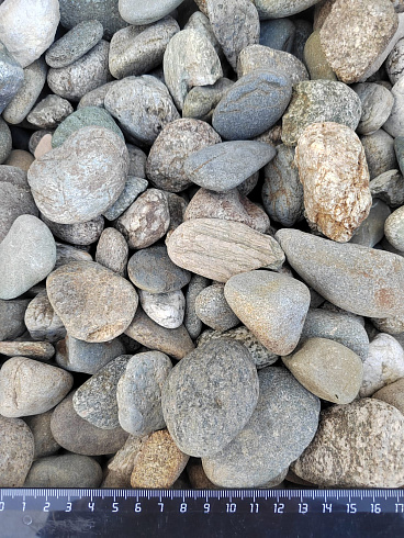 Kamenclub.ru: Галька речная окат (серая) фр.40-60 мм купить  в Новокузнецке галька речная серый бежевый рыжий коричневый округлый речной камень 5000 руб/т   фото КАМЕНЬ КЛУБ