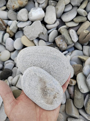 Галька черноморская фр. 50-100 мм.  купить в Новокузнецке фото Камень Клуб