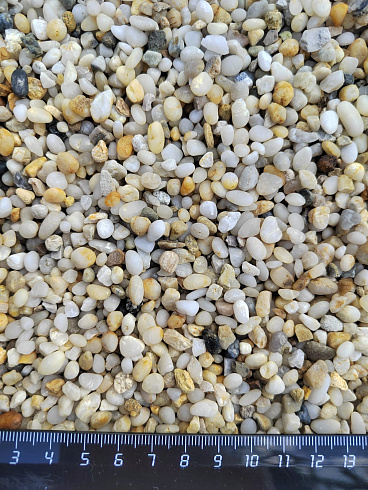 фото Галька крымская жемчужная фр. 3-5 мм. купить в Новокузнецке  в интернет-портале КАМЕНЬ КЛУБ