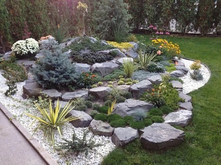 Как сделать клумбу из камня и цветов -от идеи до реализации. - у нас можно заказать природный камень по низким ценам - как заказать, где купить без посредников, куда обратиться, быстро с доставкой под ключ - в Камень Клуб