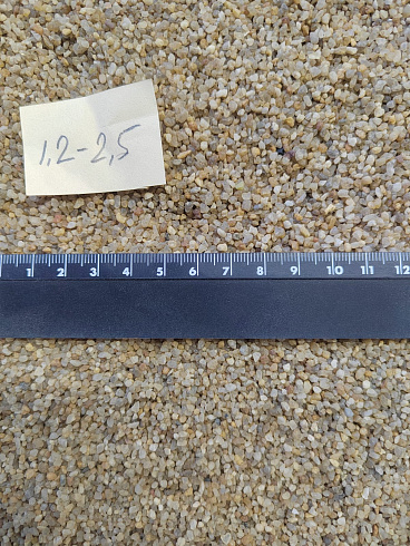 Кварцевый песок сухой фракцинированный фр. 1,2-2,5 мм.  купить в Новокузнецке фото Камень Клуб