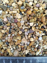 Галька речная окат (рыжая) фр.3-5 мм купить в Новокузнецке  фото, отзывы на сайте Камень Клуб