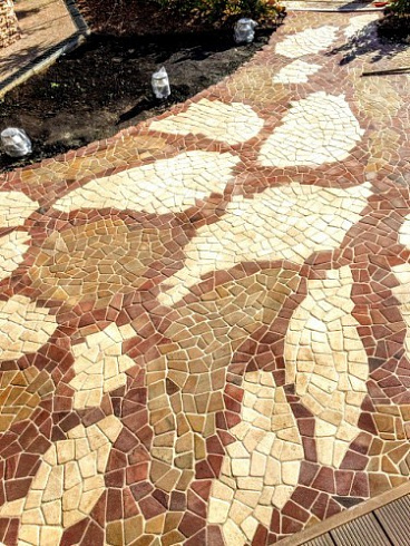 Kamenclub.ru: Песчаник брусчатка (Готика) art PSK-L-01  купить в Новокузнецке    2600 руб/кв.м    фото КАМЕНЬ КЛУБ