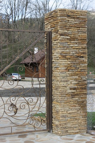 Kamenclub.ru: Песчаник (хворост) art PSG-5-06  купить в Новокузнецке    1 900 руб/кв.м   фото КАМЕНЬ КЛУБ