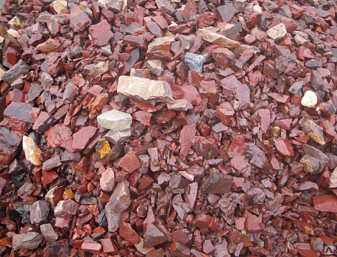 Kamenclub.ru: Щебень крошка красный (ЯШМА) фр. 5-10 мм.  купить в Новокузнецке крошка каменная яшмы красный, бордовый, темно-красный декоративная крошка ландшафтная каменная яшмоидная 8500 руб/т   фото КАМЕНЬ КЛУБ