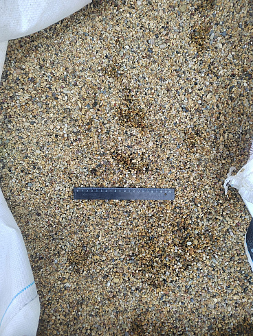 Галька речная окат (рыжая) фр.3-5 мм купить в Новокузнецке 