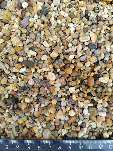 Галька речная окат (рыжая) фр.3-5 мм купить в Новокузнецке 