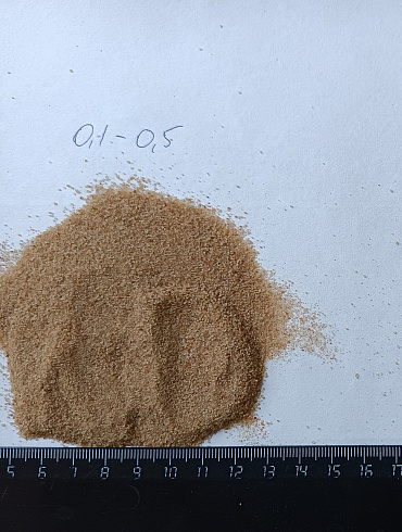 Кварцевый песок для площадок фр. 0,1-0,5 мм.  купить в Новокузнецке фото Камень Клуб