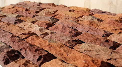 Kamenclub.ru: Песчаник (красный дракон) art PSK-5-03  купить в Новокузнецке    3350 руб/кв.м   фото КАМЕНЬ КЛУБ