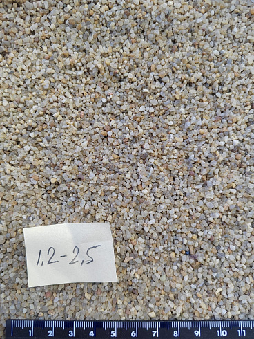 Кварцевый песок сухой фракцинированный фр. 1,2-2,5 мм.  купить в Новокузнецке фото Камень Клуб