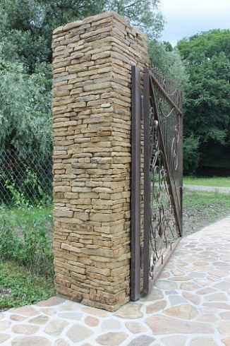 Kamenclub.ru: Песчаник (хворост) art PSG-5-06  купить в Новокузнецке    1 900 руб/кв.м   фото КАМЕНЬ КЛУБ